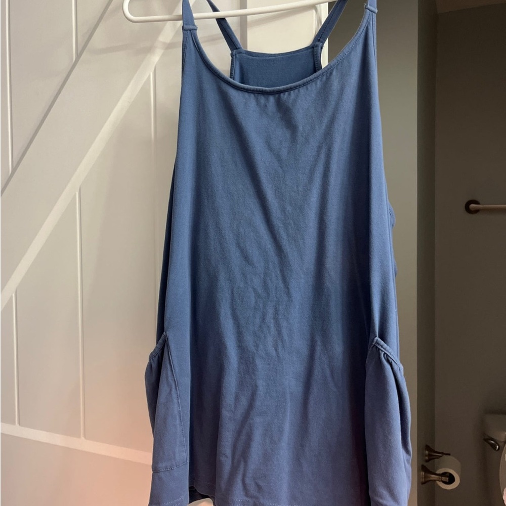Blue Sleeveless Top